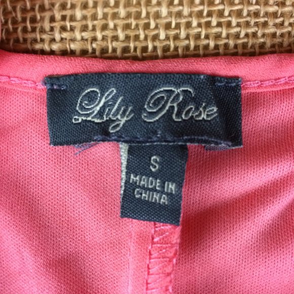 SOLD Lily Rose Lace Overlay Sleeveless Dress Sz S - Picture 6 of 8